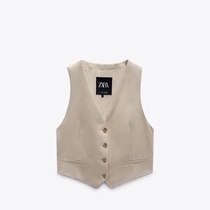 Zara Linen blend vest